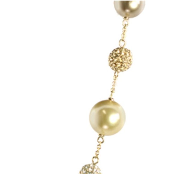 Carolee Isha Pearl & Gold Bead Necklace - Picture 2 of 2